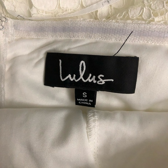 Lulu's Off Shoulder Lace Dress - Picture 4 of 4